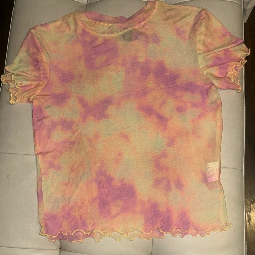 Gently worn sheer tye dye top. Size small